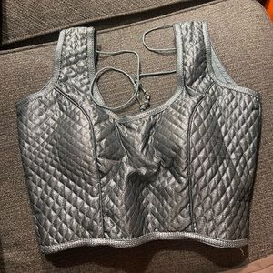 Silver saree/lehenga blouse!